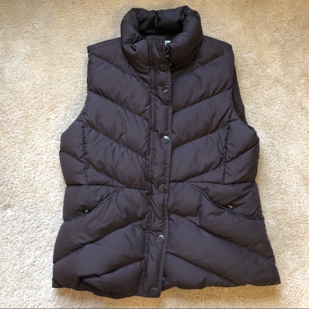 J. Crew down Sherpa lined puffer vest